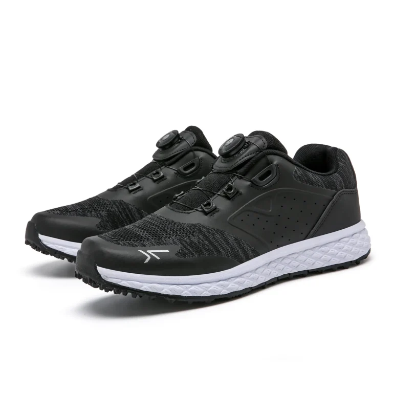 black dial lacing golf shoes spikes main 1