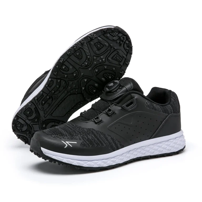 black dial lacing golf shoes spikes main 6