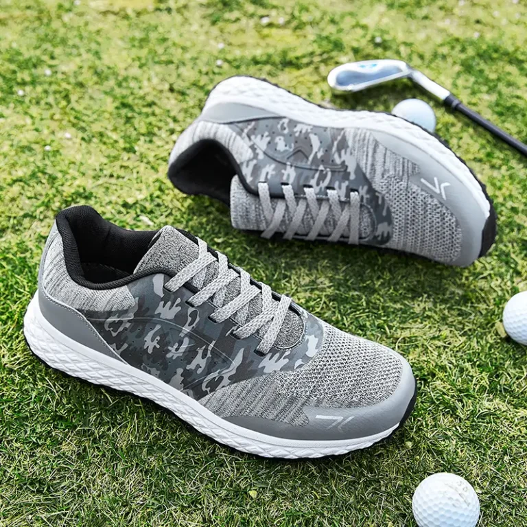 black knit mesh golf shoes laces main 4