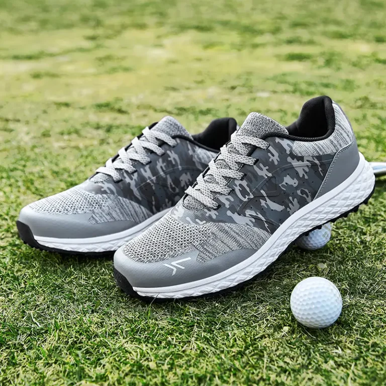 black knit mesh golf shoes laces main 5