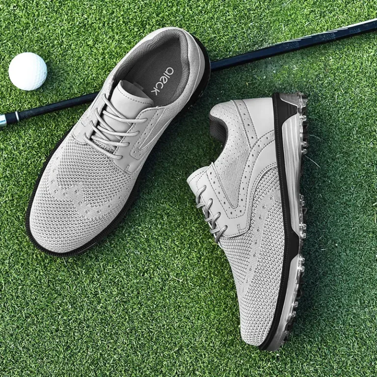 black mesh golf shoes spikes main 3