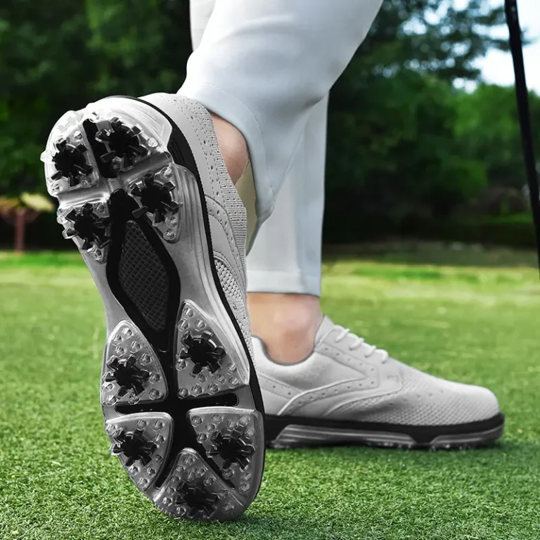 black mesh golf shoes spikes main 6