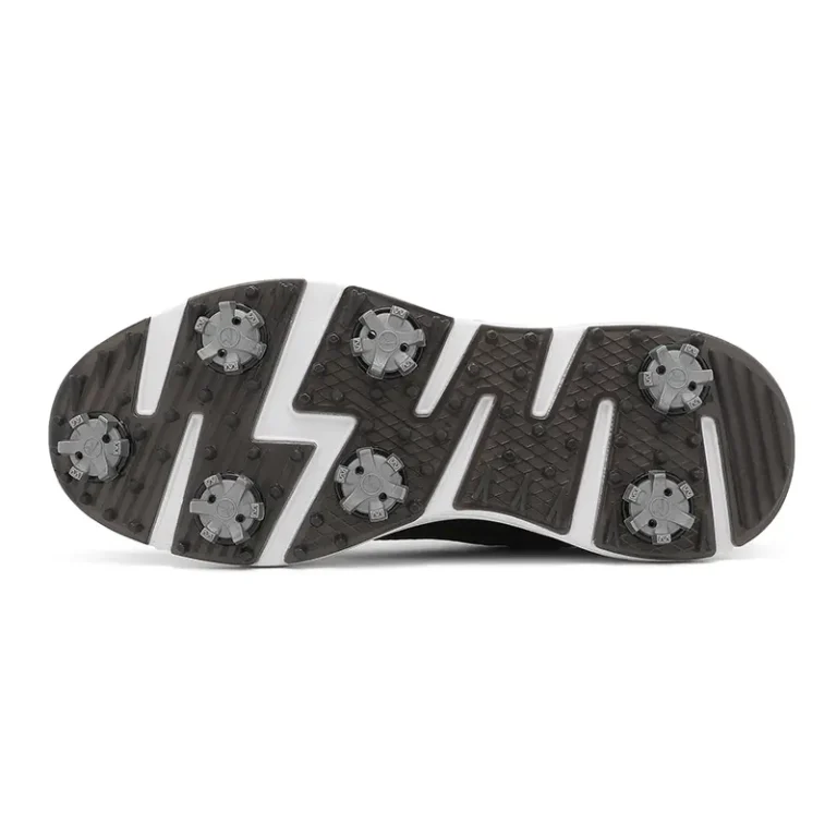 black white golf shoes visible spikes main 2