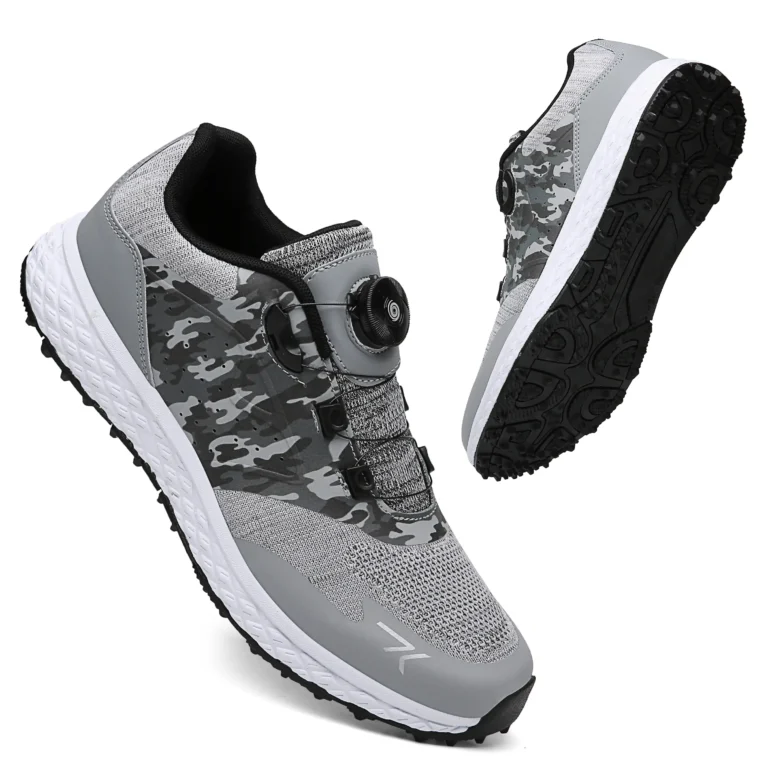 grey camouflage golf shoes rotary lacing main 2
