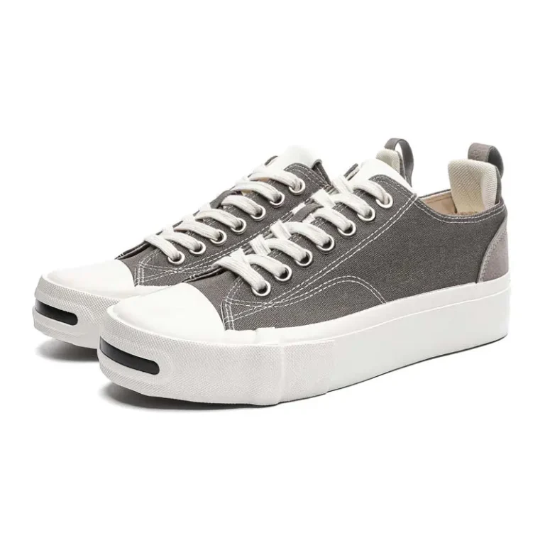 grey canvas platform sneakers main 1