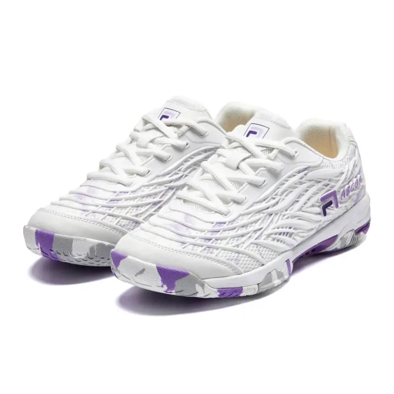 orange white breathable badminton shoes main 4