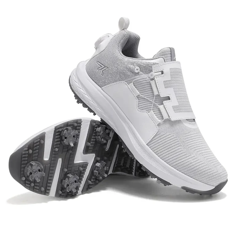 pink white golf shoes removable spikes main 6