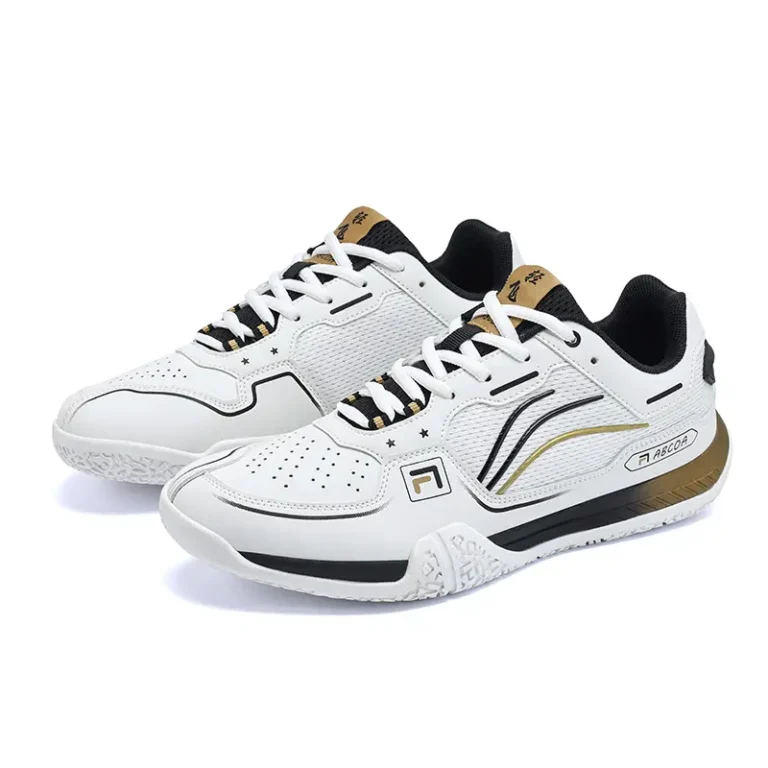 white badminton shoes pink blue accents main 2