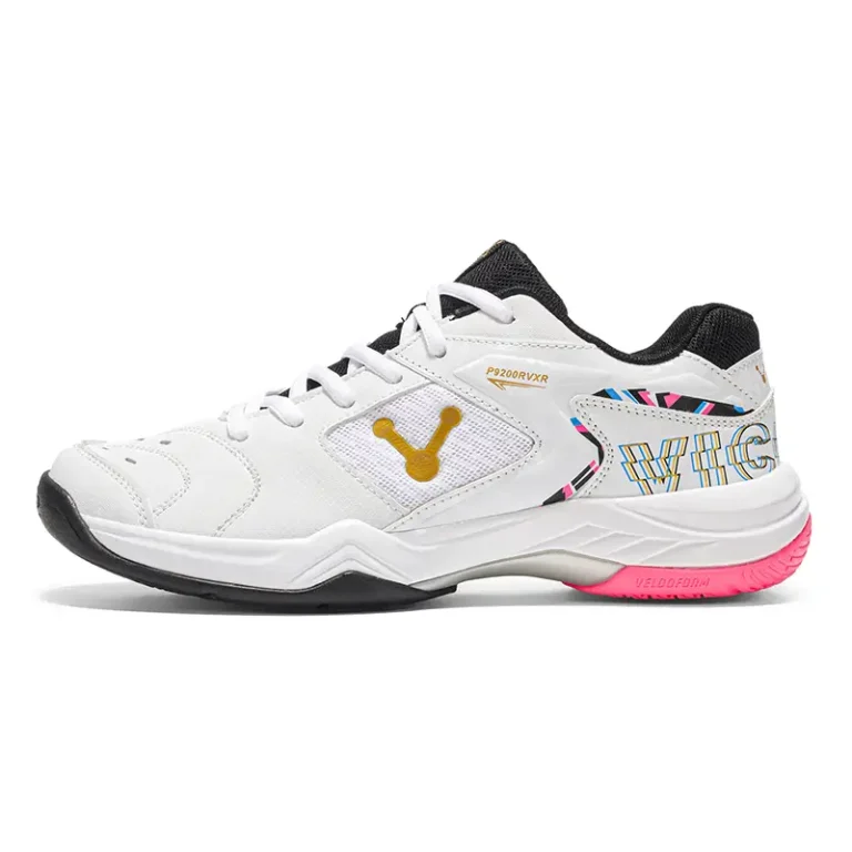 white tennis shoes pink black outsole main 2